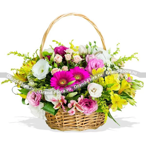 Мечты о тебе - букет из гербер и альстромерии